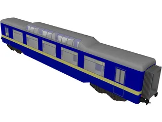 Train Personal Wagon 3D Model preview