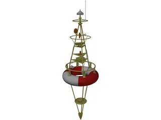 Harbor Buoy 3D Model preview