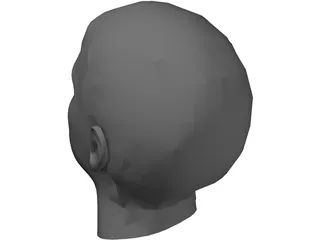 Man Head 3D Model preview
