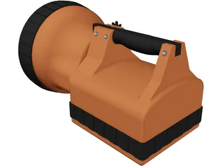 Rechargeable Torch 3D Model preview