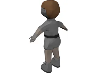 Doll Boy 3D Model preview