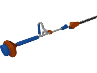 Portable Hedge Trimmer 3D Model preview