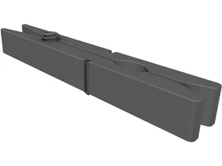 Clothes Pin 3D Model preview