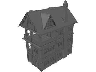 Rustic Home 3D Model preview