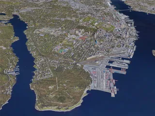 Halifax City, Canada (2021) 3D Model preview