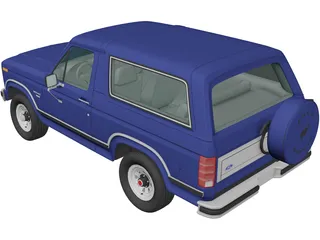 Ford Bronco (1982) 3D Model preview