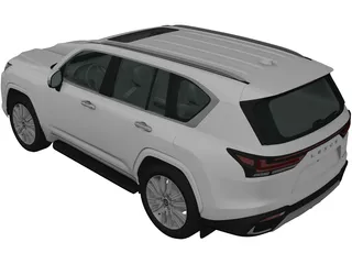 Lexus LX600 (2021) 3D Model preview