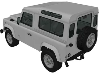 Land Rover Defender 90 (2011) 3D Model preview