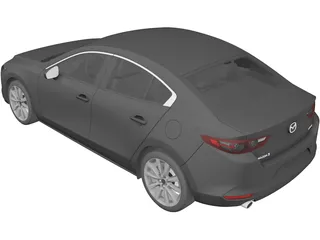 Mazda 3 Sedan (2020) 3D Model preview
