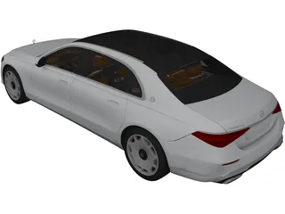 Mercedes-Maybach S600 (2021) 3D Model preview