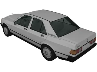 Mercedes-Benz 190 (1982) 3D Model preview