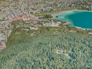 Annecy City, France (2021) 3D Model preview