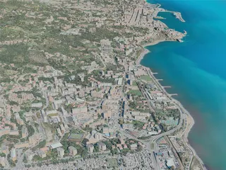 Bastia City, France (2021) 3D Model preview