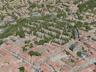 Beziers City, France (2021) 3D Model preview