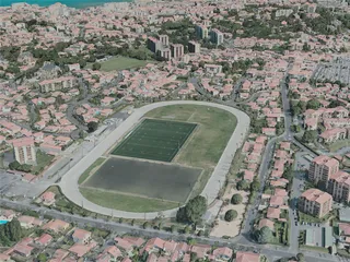 Biarritz City, France (2021) 3D Model preview