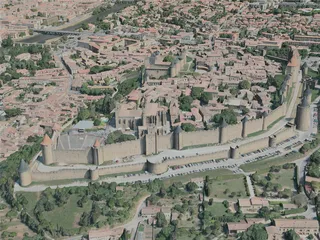 Carcassonne City, France (2021) 3D Model preview