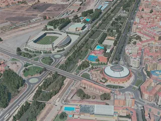 Leon City, Spain (2021) 3D Model preview
