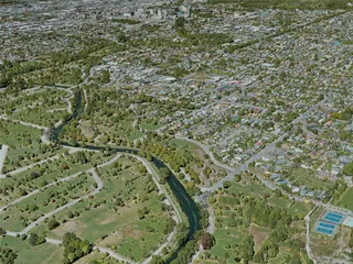 Christchurch City, New Zealand (2021) 3D Model preview