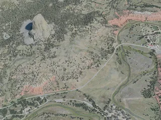 Devils Tower, USA (2021) 3D Model preview