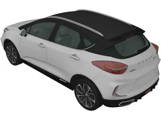 Geely Emgrand GS Dynamic (2019) 3D Model preview
