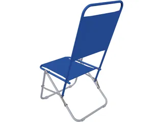 Folding Chair 3D Model preview