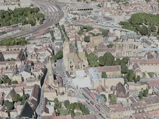 Dijon City, France (2021) 3D Model preview