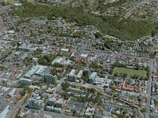 Dunedin City, New Zealand (2021) 3D Model preview