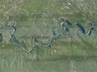 Gorges de l’Ardèche Canyon, France (2021) 3D Model preview