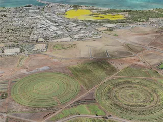 Kahului City, USA (2021) 3D Model preview