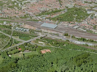 Karlsruhe City, Germany (2021) 3D Model preview