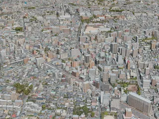 Kumamoto City, Japan (2021) 3D Model preview