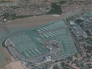 La Rochelle City, France (2021) 3D Model preview