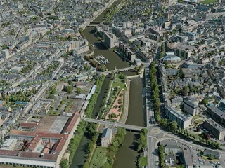 Le Mans City, France (2021) 3D Model preview