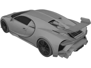Bugatti Chiron Pur Sport (2021) 3D Model preview