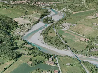 Bobbio City, Italy (2021) 3D Model preview