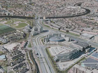 Haarlem City, Netherlands (2021) 3D Model preview