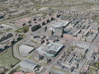 Hoofddorp City, Netherlands (2021) 3D Model preview
