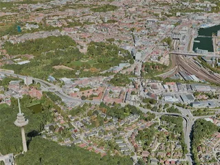 Kiel City, Germany (2021) 3D Model preview