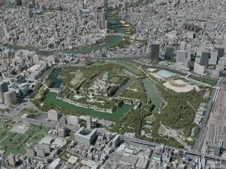 Kyoto City, Japan (2021) 3D Model preview