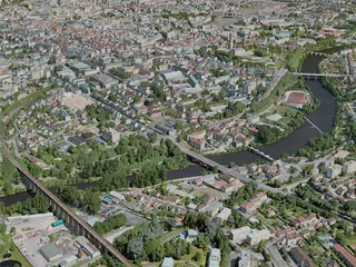 Limoges City, France (2021) 3D Model preview