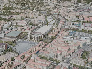 Nice City, France (2021) 3D Model preview