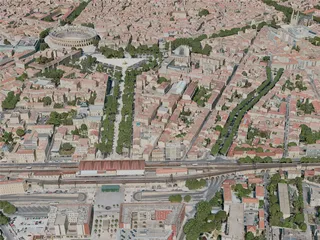 Nimes City, France (2021) 3D Model preview