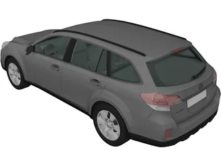 Subaru Outback (2010) 3D Model preview