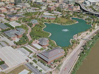 Omaha City, USA (2021) 3D Model preview