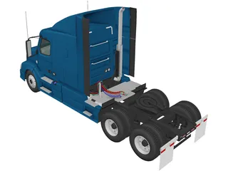 Volvo VNL 630 Sleeper (2015) 3D Model preview