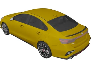 Kia Forte GT (2019) 3D Model preview