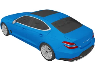 Genesis G70 (2021) 3D Model preview