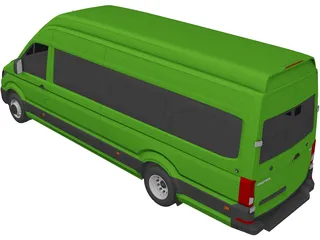 Volkswagen Crafter Passenger Van (2018) 3D Model preview