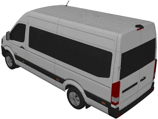 Hyundai H350 Passenger Van (2014) 3D Model preview