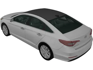 Hyundai Sonata (2014) 3D Model preview